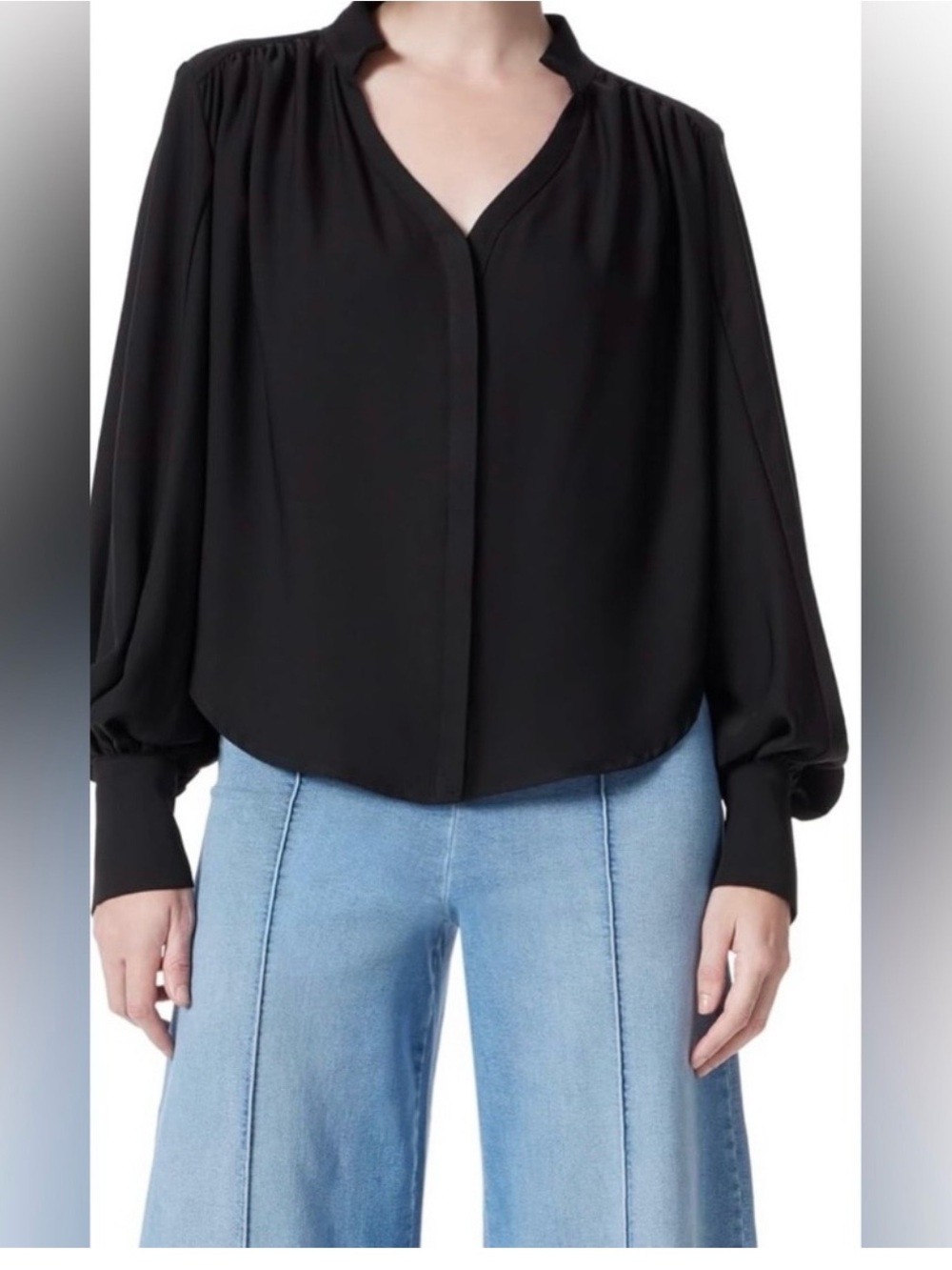NWT - DEE OCLEPPO Women's Jane Long Sleeve Blouse